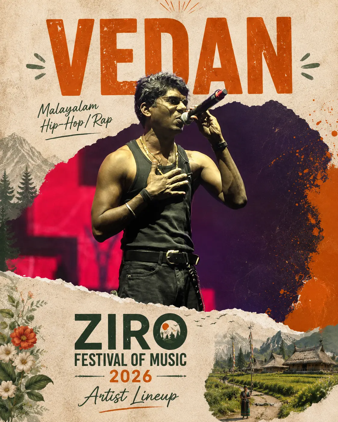 Vedan — Ziro Festival of Music 2026 line-up