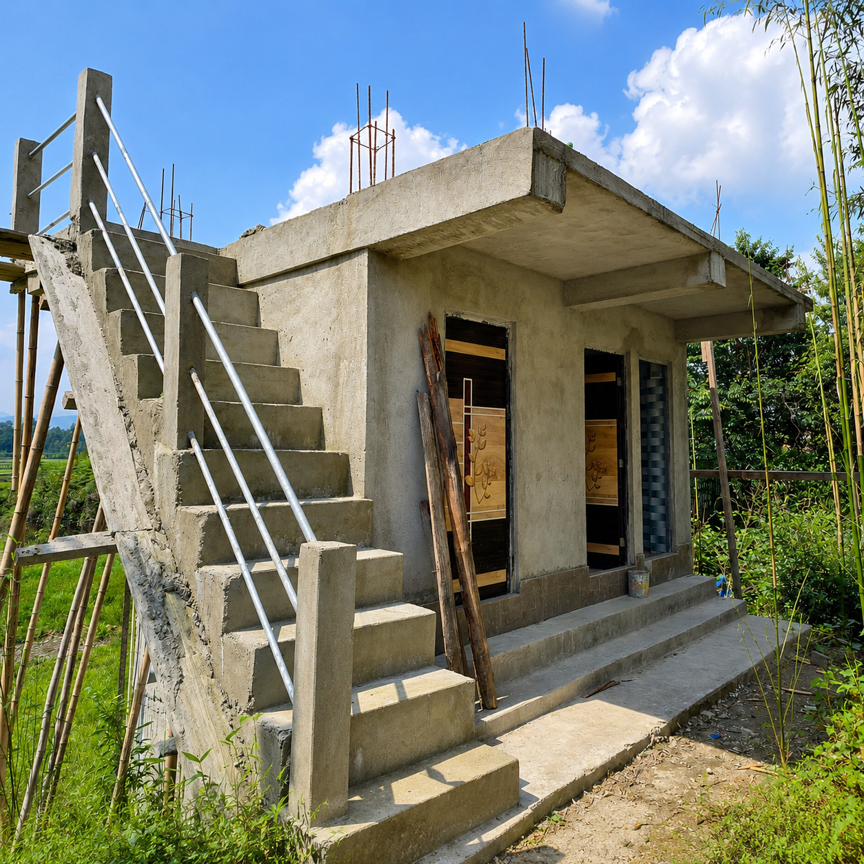 Outside view — permanent washroom block
