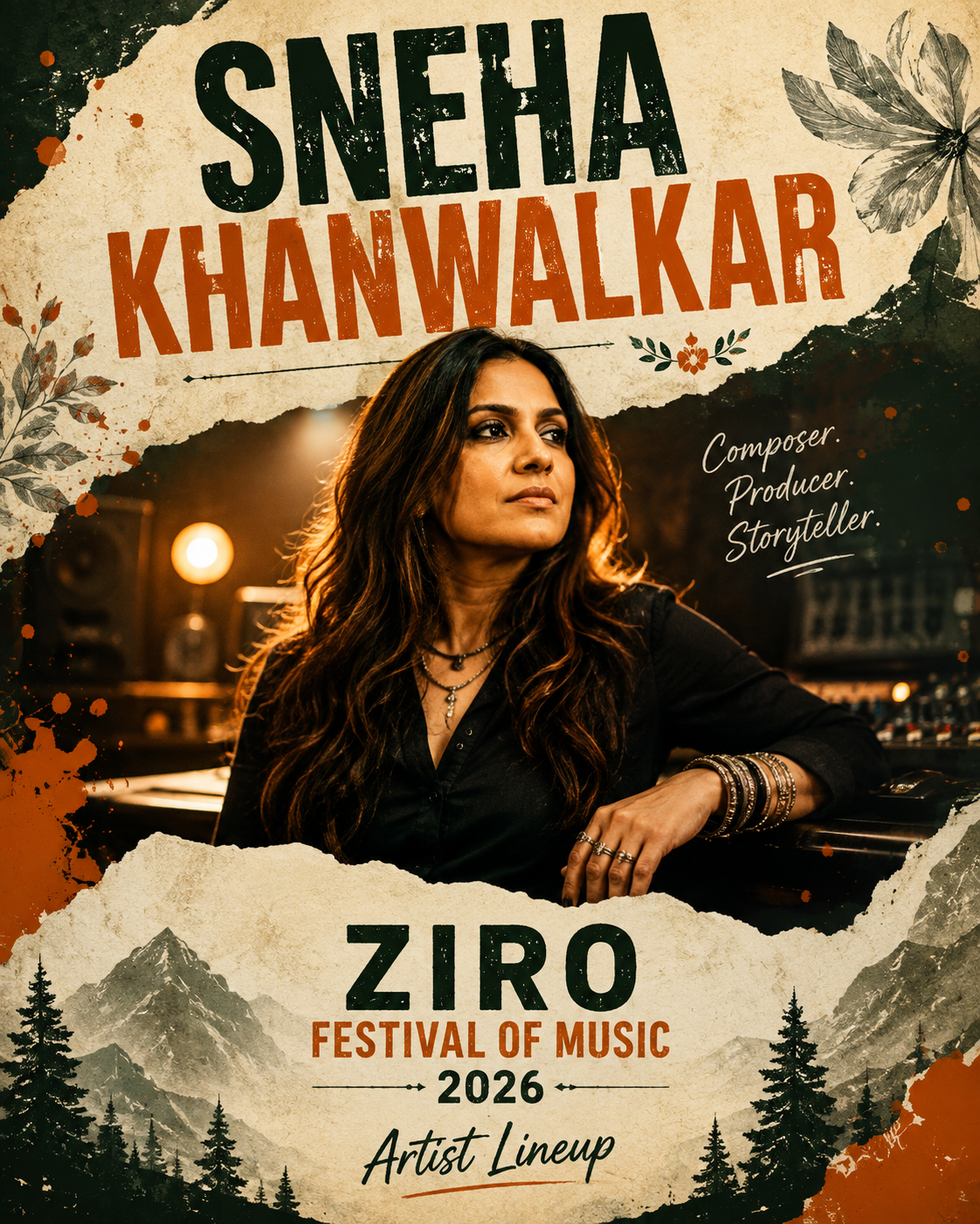 Sneha Khanwalkar — Ziro Festival of Music 2026 line-up