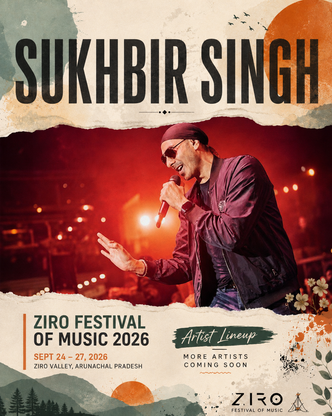 Sukhbir Singh — Ziro Festival of Music 2026 line-up